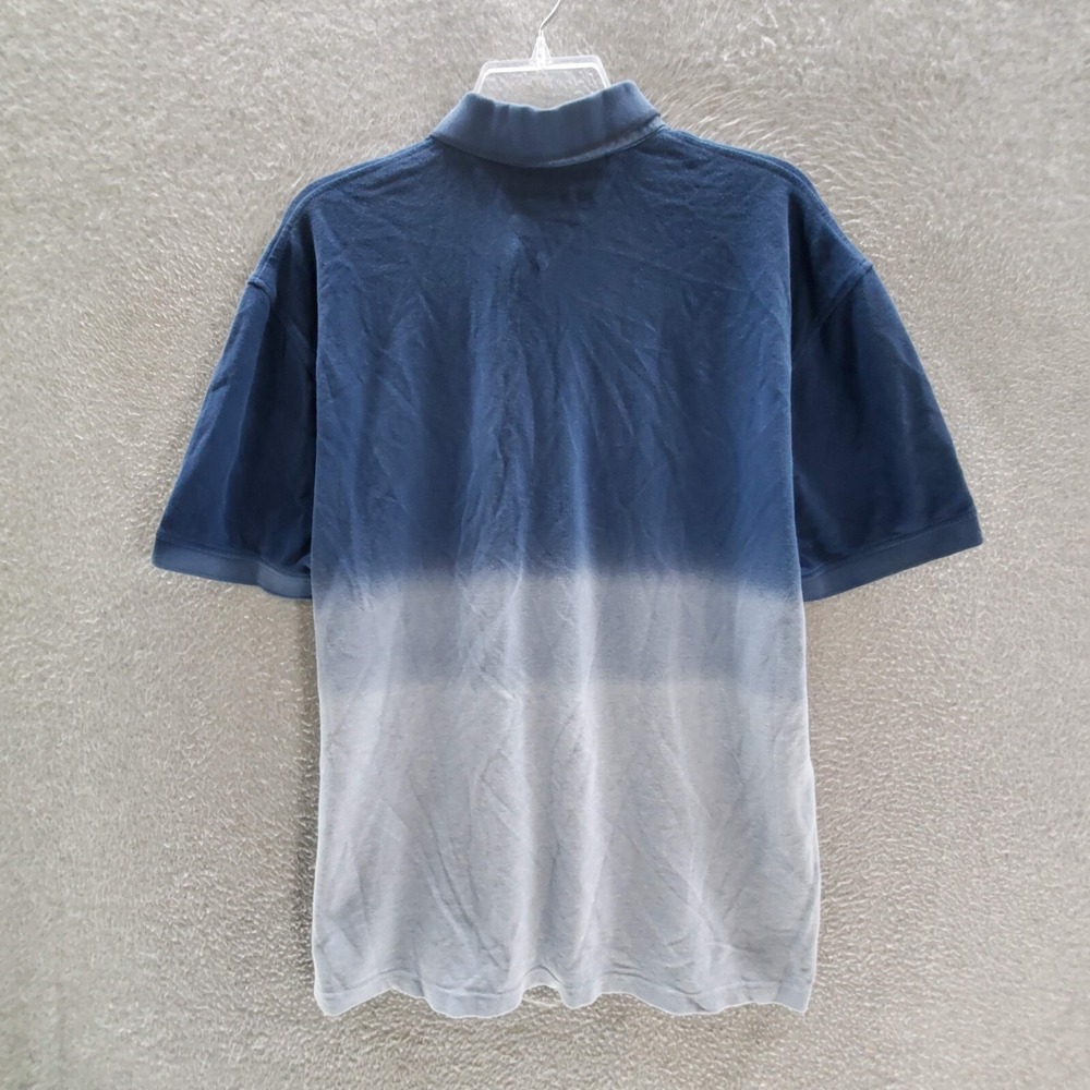 Tommy Hilfiger Men Polo Shirt XL Navy Ombre Logo Embroidered Short Sleeve Collar - Picture 8 of 10